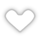Corazón blanco relleno